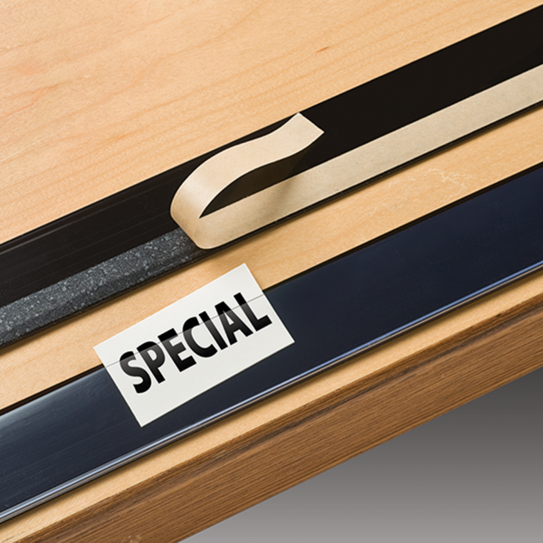 Adhesive Back Label Holder Sightline Display